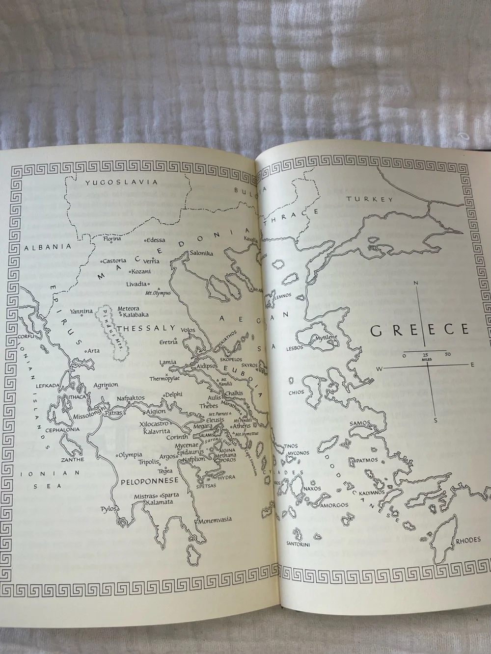 Vintage 1965 Passport to Greece Leslie Finer First US Ed HC DJ Spiros Vassiliou